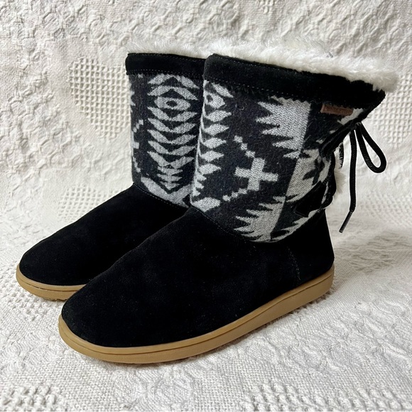 Pendleton Shoes Pendleton Hacienda Slipper Boots Suede Wool Western